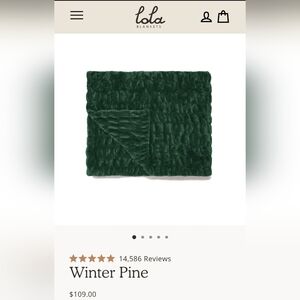 Lola Blanket Winter Pine Baby Throw